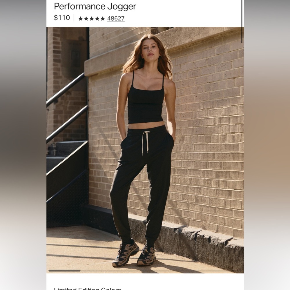 Women's Vuori Performance Jogger Black